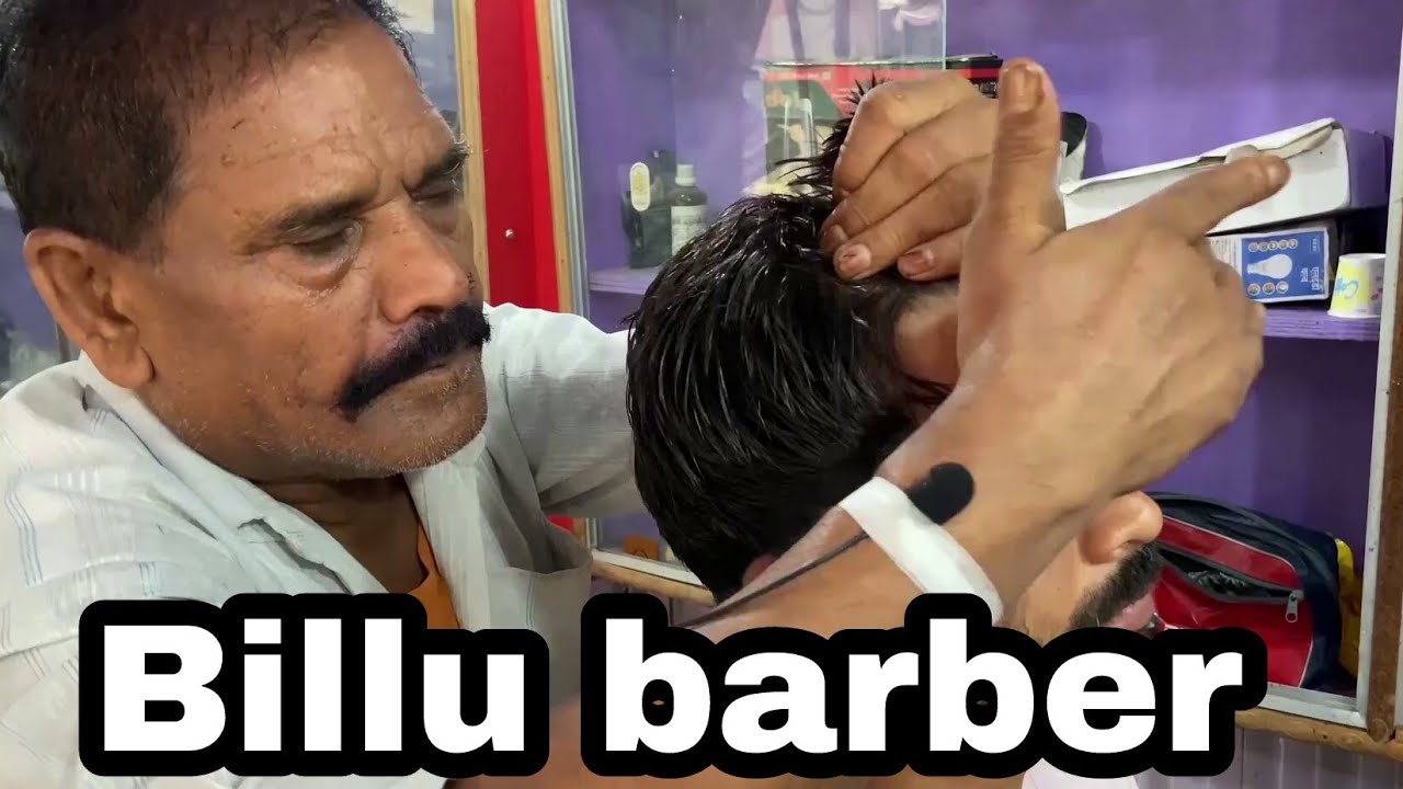 Best neck cracking with tapping sound and head massage by Billu barber //asmr