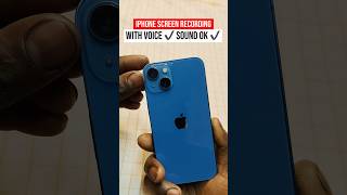 iPhone Me Screen Recording Kare Apni Aawaz Ke Sath 🔥 Mic Audio ON Kaise Kare