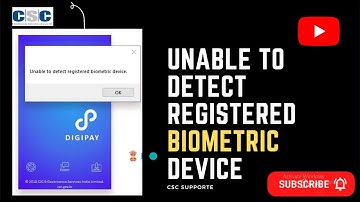 unable to detect registered biometric device in digipay/pmgdisha/csc/emitra