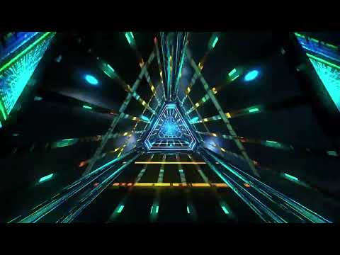 Sci-Fi Neon Tunnel VJ Motion - Free Background Neon Light Tunnel - 1080p VJ Loops