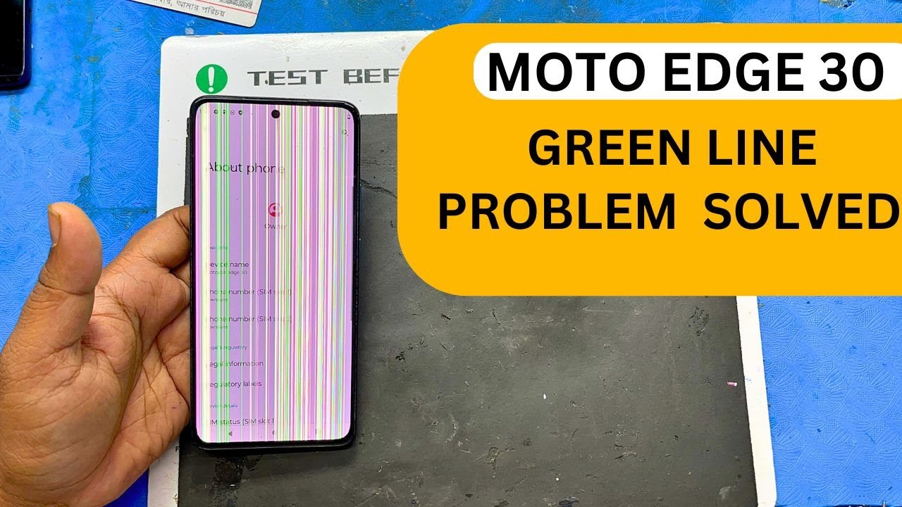 Проблема с зеленой линией Motorola Edge 30 решена