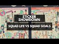 Squad Life vs Squad Goals | Happy Planner Stickerbook Showdown Flipthrough