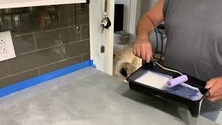 How to Paint Your Granite Kitchen Countertops, Tutorial Part 5 - Apply Sealer
