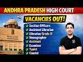 Andhra Pradesh High Court Vacancy 2026 | Multiple Posts Out | Apply Now | Full Details