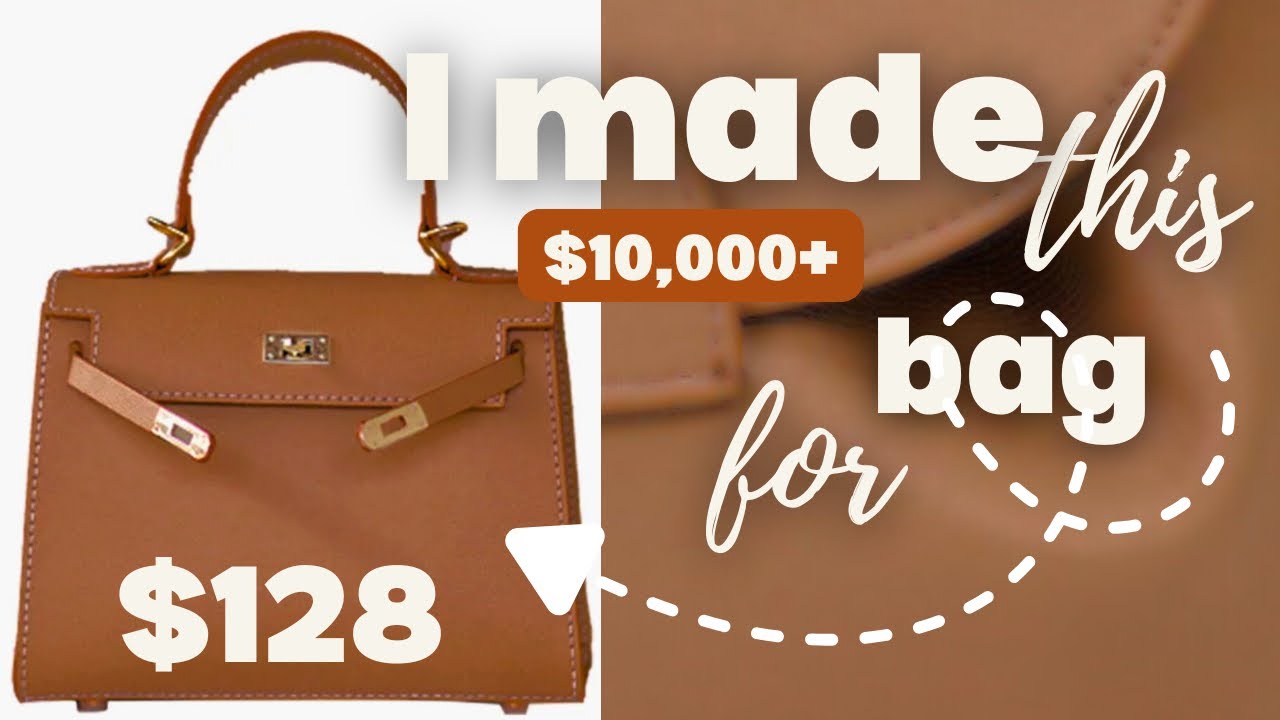 *designer inspired* Making My Own HERMÈS KELLY BAG at home 😍 | DIY leather bag | DIY Luxury