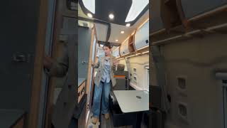 Commercial and travel RV with rear kitchen and bathroom layout #shorts