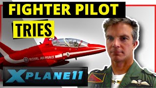 Raf Fighter Pilot Tries Xplane 11 In Red Arrows Hawk
