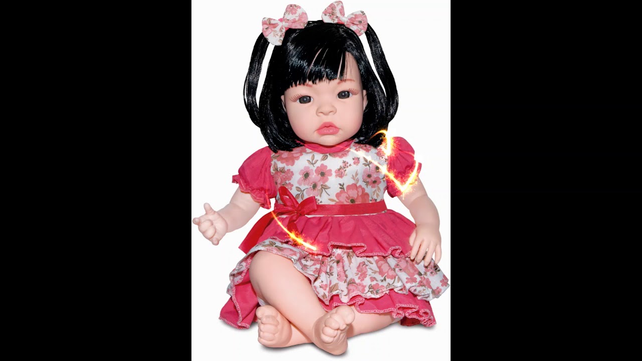 BONECA BABY KISS MORENA 81 ESTILO REBORN DA SID NYL
