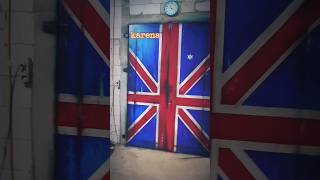 British flag door #repaint #airbrush #retro