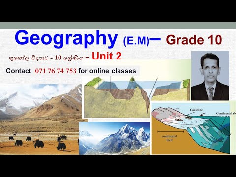 Geography English Medium Grade 10 Unit 2