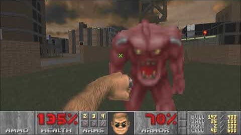 Doom 2 Planisphere 2 UV with 95% in 1:42:17 (Big city)