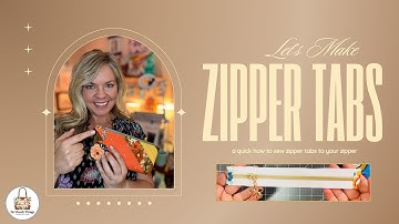 Easy Zipper Tab Tutorial (Step-by-Step) | Clean Zipper Ends for Bags
