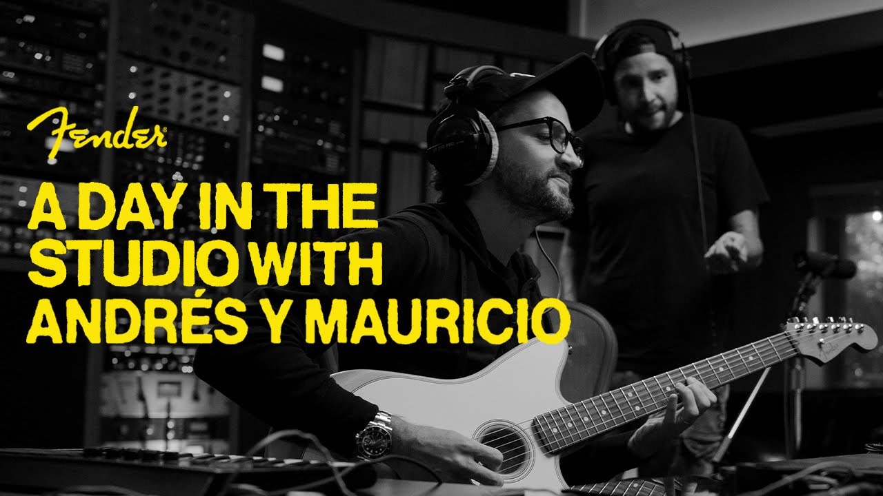 A Day in The Studio with Andrés Y Mauricio | American Acoustasonic Jazzmaster | Fender