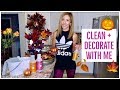 CLEAN + DECORATE WITH ME ✨🎃🍁🍂 | NEW FALL DECOR 2018 | Brianna K