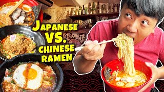 JAPANESE vs. CHINESE Ramen Noodles & A5 WAGYU BEEF BBQ | BEST RAMEN in Miami!?