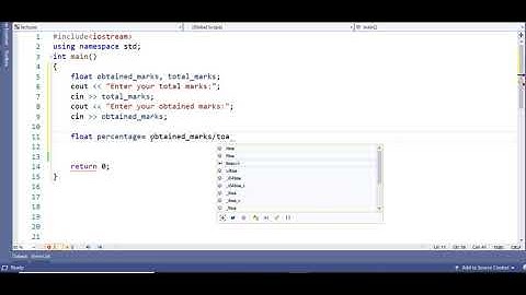 C++ program to calculate percentage of obtained marks | Urdu/Hindi