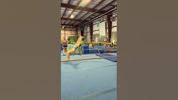 Back handspring Back layout step out progression #level9gymnast #collegerecruitment #athlete #beam