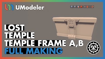 3D Modeling in Unity - Full Making Video of a TempleFrame A,B in the Lost Temple with UModeler