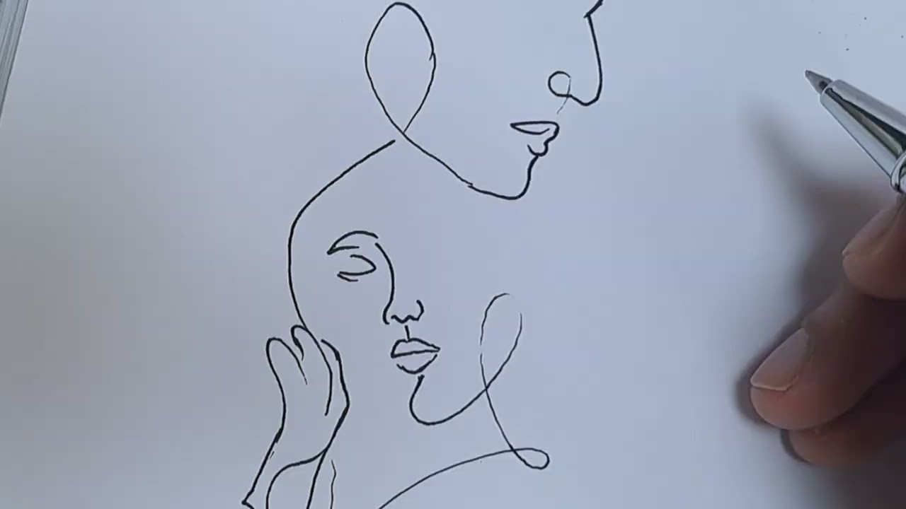 How to draw line art | simple line art tutorial , 