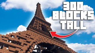 Building the Eiffel Tower in Minecraft!