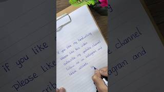 تحسين الخط في اللغة الإنجليزية #handwritingimprovement