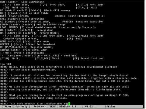 hc11 mini dev env - YouTube