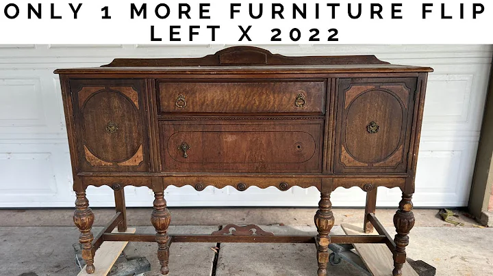 Antique Buffet Makeover | Keeping its Charm | No Paint Furniture Flip