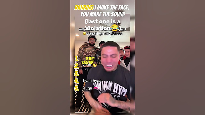 I MAKE THE FACE, YOU MAKE THE SOUND 😂😂