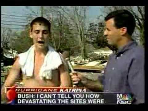 MSNBC Katrina "Bush don't need to be president no more!"