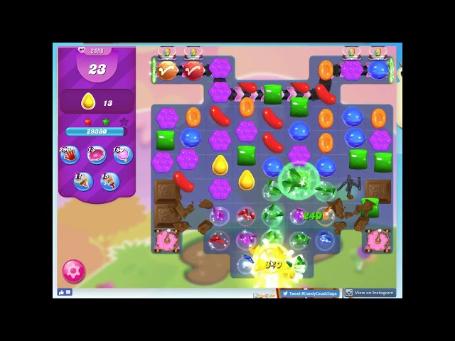 Candy Crush Saga level 2555, 720HD, No booster, add me on facebook !