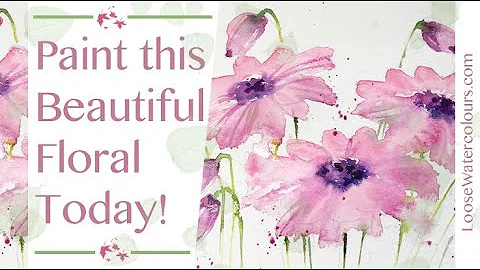Learn To Paint Watercolor Flowers!
