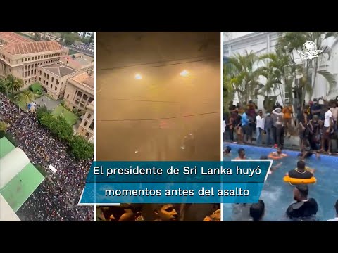 Sri Lanka: los videos que muestran qué hicieron los manifestantes tras tomar la casa presidencial