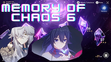 Seele and Jingyuan clear New Memory Of Chaos 1.1 Floor 6 Full Stars Completion - Honkai: Star Rail