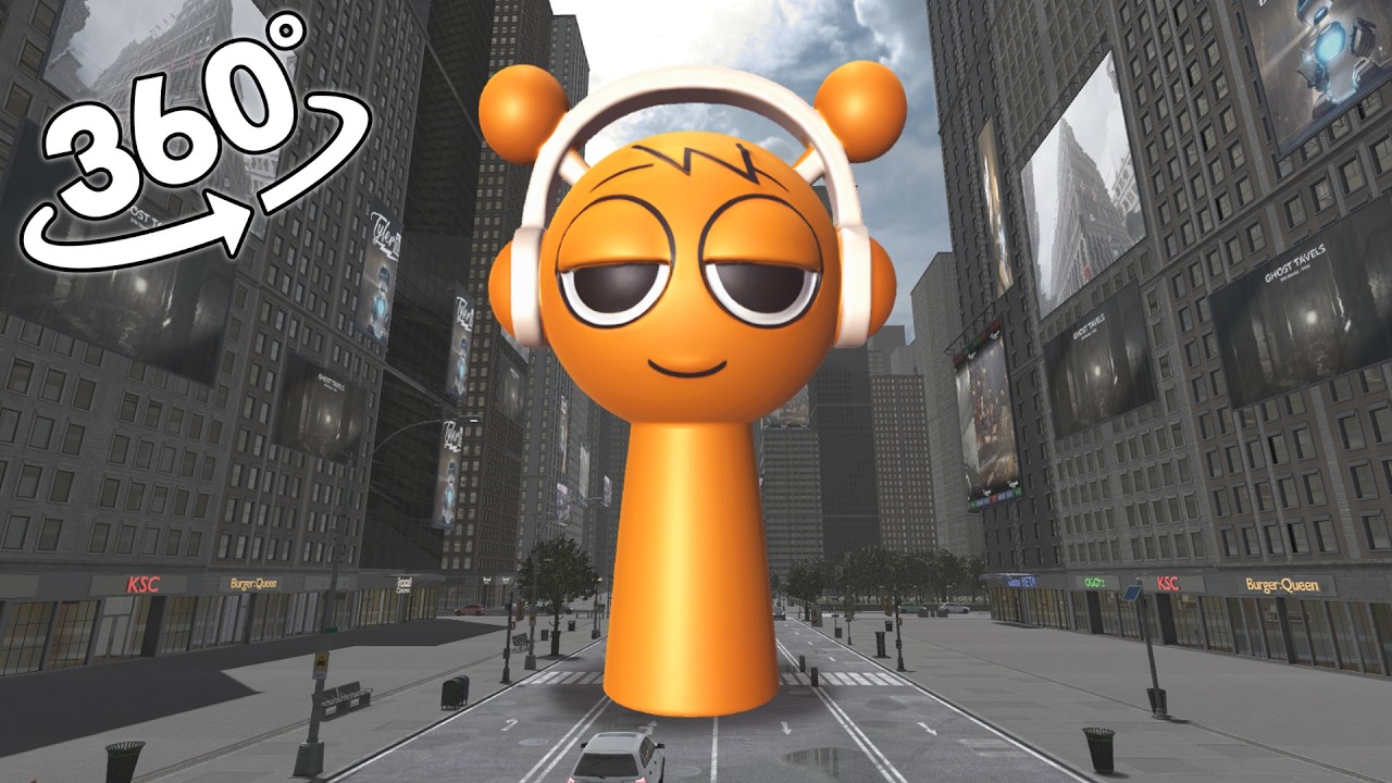 Incredibox Sprunki OREN in the city! 360° VR