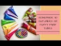 Homemade 3d outliners. DIY puffy paints cone. How to make puffy paint tubes for arts and crafts.