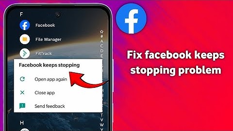 How to fix facebook keeps stopping problem android ( 2025 )