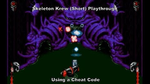Skeleton Krew Short Playthrough using a Megadrive Cheat Code :D #Megadrive #Sega #CheatCodes #Sub