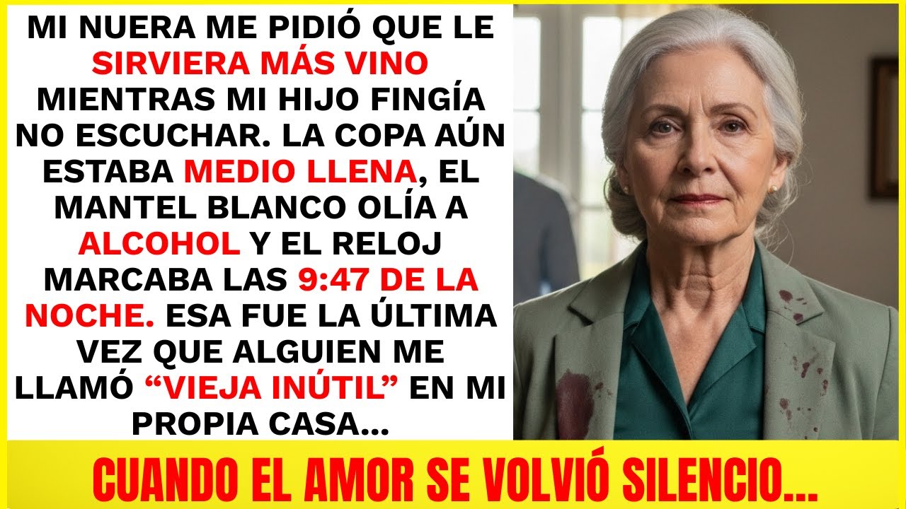 Mi Nuera Me Lanzó Una Copa De Vino… Y Con Su Rabia Rompió Algo Más Que El Cristal.