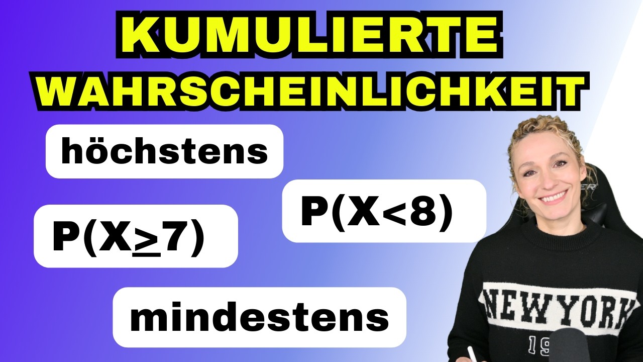 Kumulierte Wahrscheinlichkeiten berechnen – Einfach mit dem Taschenrechner | Abi Mathe erklärt