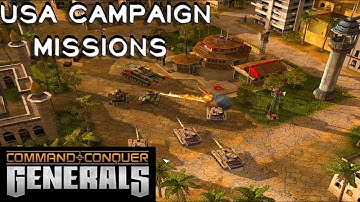 Command and Conquer Generals -  USA Full Campaign Walkthrough