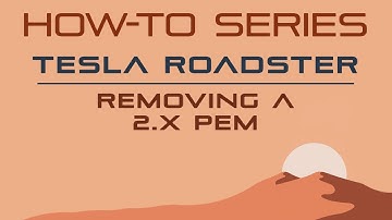 How to Remove a Tesla Roadster 2x PEM | Gruber Motors