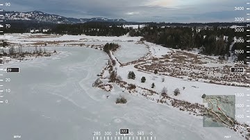 Drone Video Survey With Data Overlay