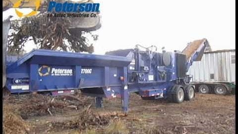 Peterson 2700C Grinding Juniper Slash for Biomass.mov