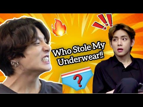 Jungkook's Underwear is Missing?? 😭😆|BTS funny 
