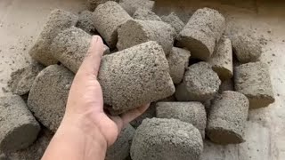 ASMR black sand dusty texture dry foolr crumbling video