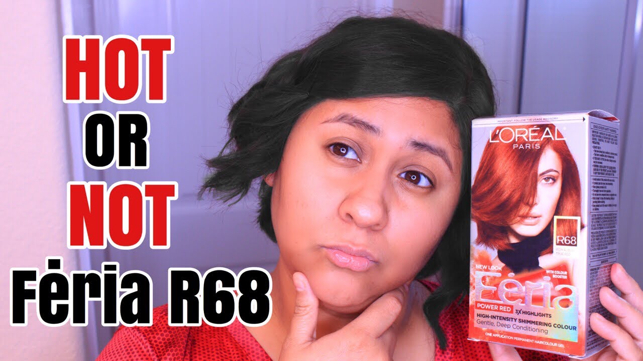 Hot Or Not L Oreal Paris Feria R68 Diy Hair Dye Rich Auburn True Red Jenbeauty13