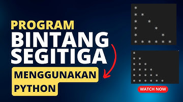 Dasar Pemrograman Python - Membuat Segitiga Bintang