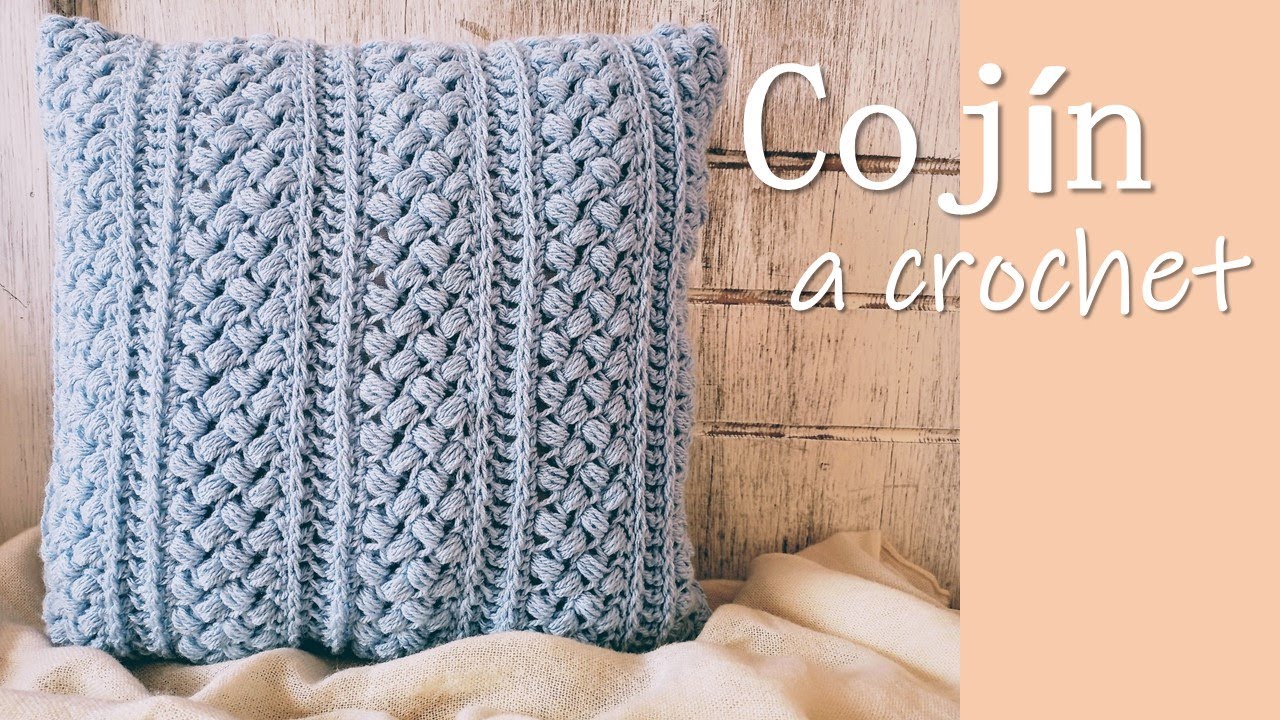 Funda para cojín a crochet, PONLA Y QUÍTALA fácilmente ¡Paso a paso!