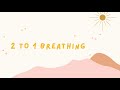 Mindfulness mondays with maeve  2 to 1 breathing