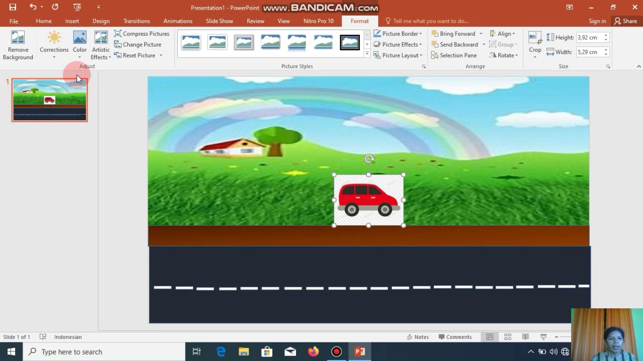 Cara mudah membuat  Animasi  Mobil  Berjalan  menggunahkan ppt  